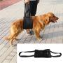 Tnfeeon Safety Portable Black Dog Support Harness, Lifting Assist Rehabilitation Harness with Handle for Canines Aid