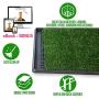 Ideas In Life Dog Potty Grass Pee Pad – Artificial Pet Grass Patch for Dogs Indoor Outdoor Litter Box