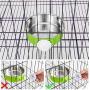 Crate Dog Bowl, Removable Stainless Steel Coop Cup Hanging Pet Cage Bowl Large Water Food Feeder for Dogs Cats Rabbits