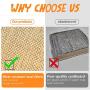 Waretary Flat Cat Scratcher Cat Scratching pad Toys Sisal Scratch Pad Anti-Slip Backing & Catnip Durable Scratching Pad Sisal