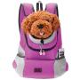 Mogoko Comfortable Dog Cat Carrier Backpack, Puppy Pet Front Pack with Breathable Head Out Design and Padded Shoulder for Hiking Outdoor Travel