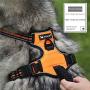 BEELED Dog Harness No Pull Adjustable Reflective Soft Vest Prevent Pulling and Choking Outdoor Pet Harness Easy Control Handle for Small Medium Large Dog