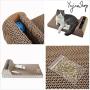 GUSEN Cat Scratching Post pad mat with Ball Placed in a Side Groove of The Shelf