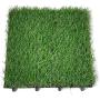 Hamiledyi Artificial Interlocking Dog Grass Mat,Puppy Pee Pad Turf Rug Pet Indoor Replacement Potty Training for Dog Patio Lawn Decoration - 11.8 x 11.8in