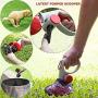 DONG HAI Pooper Scooper, One-Hand Use Dog Pooper Scooper with Waste Bags for Dogs,Long Handle Poop Scoop Poo Remover Grabber Picker with Jaw Design for Grass Gravel Snow,Black