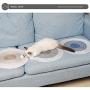N/P Cat Ramie Claw Grinding Pad, Cat Natural Ramie Scratch Pad, Scratch Mat for Cat Grinding Claws & Protecting Furniture (Circle Diameter: 14.1''/36CM)