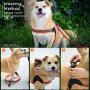 Dog Harness No Pull Ultra Soft Breathable Padded Pet Harness 2 Adjustable Botton, 3M Reflective Pet Harness for Dogs Easy Control for Small Medium Large Dogs