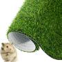 Aulock 2 Pcs Artificial Grass Guinea Pig Pee Pads- 15.7 × 23.6 Inch Fake Grass Rug Potty Training Replacement Artificial Turf for Puppy, Rabbits, Hamsters, Bunnies, Gerbils, Other Small Animals