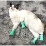 MJEMS Anti-Scratch Cat Foot Shoes Scratch Guards Cat Boots Silicone Pet Grooming Scratching Restraint Booties Kitten Cat Claws Cover for Home Bathing, Shaving Checking Treatment(4 PCS) MJEMS Anti-Scratch Cat Foot Shoes Scratch Guards Cat Boots Silicone Pet Grooming Scratching Restraint Booties Kitten Cat Claws Cover for Home Bathing, Shaving Checking Treatment(4 PCS)