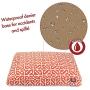 Orange Aruba Small Rectangle Indoor Outdoor Pet Dog Bed With Removable Washable Cover By Majestic Pet Products