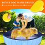 TantivyBo Hard Plastic Dog Kiddie Pool - 100% PVC Slip-Resistant 32/ 47/ 63 Foldable Outdoor Small Pools with Bath Brush for Dogs Cats and Kids