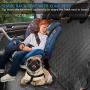 Lantoo Dog Seat Cover, Large Back Seat Pet Seat Cover Hammock for Cars, Trucks, SUVs with Nonslip Backing, Side Flaps, Waterproof, Soft