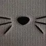 Bone Dry Embroidered Microfiber Cat Shape Pet Food Bone Dry Embroidered Microfiber Cat Shape Pet Food