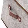 Geyecete Large Storage Boxes - Large Linen Fabric Foldable Storage Cubes Bin Box Containers with Lid and Handles for Dog Apparel & Accessories, Dog Coats, Dog Toys, Dog Clothing