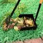 TNELTUEB Extra Large Metal Pooper Scooper, Dog Poop Scoopers Tray and Rake Set for Large and Small Dogs, Adjustable Long Handle, Great for Grass, Gravel, Dirt