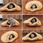 Alfie Pet - Gin Cat Sleeping Cave Bed - Color: Cantaloupe, Size: S