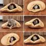 Alfie Pet - Gin Cat Sleeping Cave Bed - Color: Cantaloupe, Size: S Alfie Pet - Gin Cat Sleeping Cave Bed - Color: Cantaloupe, Size: S