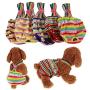 Pack of 2 Pet Dog Cat Physiological Shorts Doggy Kitten Underwear Pants Diapers Strip Design Tighten Strap Sanitary Briefs Panties for Puppy Kitty Color at Random (M)