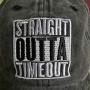 Waldeal Boys Embroidered Straight Outta Timeout Ponytail Hat Kids Adjustable High Bun Ponycap