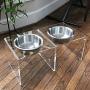 PetFusion Elevated Dog Bowls, Cat Bowls. [Attach, Detach, Add On, Mix Match Short 4'' & Tall 8'']. Buy Singles or Pairs