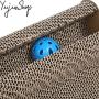 GUSEN Cat Scratching Post pad mat with Ball Placed in a Side Groove of The Shelf