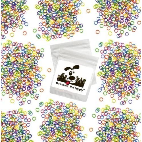 100 Pack Orthodontic Elastics 1/8'' (3.2mm), MULTIPLE MIXED NEON COLORS, Rubber Bands Great for Dog Grooming Top Knots, Bows, Braids, Tooth gaps, and Dreadlocks