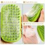 Auxsoul Dog Bath Brush, Soft Rubber Pet Massage Grooming Brushes with Fur Catching Screen, Anti-Skid Dog Cat Pet Mouse Grooming Shower Bath Brush Massage Comb, Green