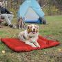 Kurgo Waterproof Dog Bed, Outdoor Bed for Dogs |Portable Bed Roll for Pets, Travel |Hiking, Camping, Wander Loft Dog Bed |Chili Red (Medium)