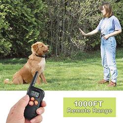 Zigzagmars Humane Safety No Shock Dog Training Collar with Remote, 1000FT Range Rechargeable Waterproof Dog Training Collar Two Receiver for Training 2 Dogs