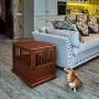 Casual Home Wooden Medium Pet Crate, End Table, Walnut