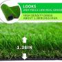 ZGR Artificial Garden Grass 28'' x 40'' Premium Lawn Turf, Realistic Fake Grass, Synthetic Turf, Thick Pet Turf, Fake Faux Grass Rug with Drainage Holes Indoor/Outdoor Landscape Customized Available