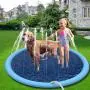 Jutongda Splash Sprinkler Pad for Dogs and Kids,60'' Inflatable Thickened Durable Sprinkler Pool Dog Bath Tub,Pet Summer Outdoor Water Toys,Fun Backyard Fountain Play Mat for Girls Boys Jutongda Splash Sprinkler Pad for Dogs and Kids,60'' Inflatable Thickened Durable Sprinkler Pool Dog Bath Tub,Pet Summer Outdoor Water Toys,Fun Backyard Fountain Play Mat for Girls Boys