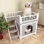 Petsfit 28'' LX21 WX25 H Indoor Cat House/Small Dog House Petsfit 28'' LX21 WX25 H Indoor Cat House/Small Dog House