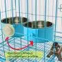 Joyoldelf Dog Bowl Feeder Pet Puppy Food Water Bowl, 2-in-1 Plastic Bowl & Stainless Steel Bowl, Mountable Cat/Rabbit/Bird/Hamster/Shitzu/Ferret Food Basin Dish Perfect for Crates Joyoldelf Dog Bowl Feeder Pet Puppy Food Water Bowl, 2-in-1 Plastic Bowl & Stainless Steel Bowl, Mountable Cat/Rabbit/Bird/Hamster/Shitzu/Ferret Food Basin Dish Perfect for Crates