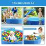 Pecute Dog Pool Foldable Dog Pet Bath Pool Dog Swimming Pool Portable PVC Pet Bathing Tub Children Ball Pits Kiddie Pool for Dogs Cats and Kids