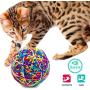 Pet Craft Supply Yowlin Yarn - Multi Color Yarn Balls with Rattle Cat Toys