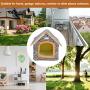 YYDS Outdoor Pet House, Winter Warm Cat House Waterproof, Leopard Print Stray Kitty House Thickened Weatherproof Pet Shelter for Cat Dog