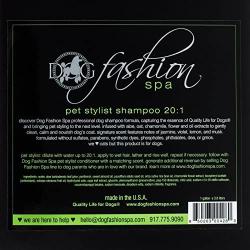 Dog Fashion Spa Dog Shampoo Moisturize and Nourish Your Pets Skin with Aloe and Chamomile - Great Toxin-Free Pet Shampoo for Puppies, Senior Dogs, Small and Large Dogs - Made in USA - 1 Gallon