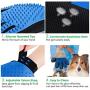 Pet Grooming Glove Silicone Brush for Hair Removal, Pet Hair Mud Remover Mitt for Dogs, Cats and Horse, Bathing Deshedding Massaging Glove Brush (XXL)