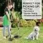 NOYAL Dog Pooper Scooper for Small to Large Dogs, 3 Pack Adjustable Tray, Rake and Poop Scooper, Perfect for Gravel, Grass and Concrete