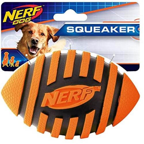 Nerf Dog Spiral Squeak Football