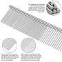 Gokotta Metal Pet Steel Comb,Grooming Hair for Dogs Cats and Other Pets