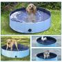 Homend PVC Pet Swimming Pool Portable Foldable Pool Dogs Cats Bathing Tub Bathtub Wash Tub Water Pond Pool Blue