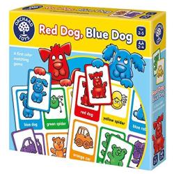 ORCHARD TOYS Red Dog, Blue Dog - A Fun Matching Game with Two Ways to Play - Perfect for Home Learning, Multi