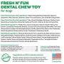 TropiClean Fresh Breath Fresh N Fun Dental Chew Toy for Small and Medium Dogs
