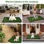 AZSSMUK Dog Grass Pad with Tray Dog Pee Potty Pad,Grass Large Dog Litter Box Toilet Artificial Grass Turf for Dogs,Pet Potty Training Pee Portable Potty Trainer Full System AZSSMUK Dog Grass Pad with Tray Dog Pee Potty Pad,Grass Large Dog Litter Box Toilet Artificial Grass Turf for Dogs,Pet Potty Training Pee Portable Potty Trainer Full System
