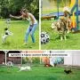 FLYHANA Dog Soccer Ball with Grab Tabs, Interactive Dog Toys Durable Tug of War Dog Toy, Dog Water Toy for Indoor &Outdoor, Durable Dog Balls for Small & Medium Dogs,for Park, Grass, Beach,Pool,6 Inch