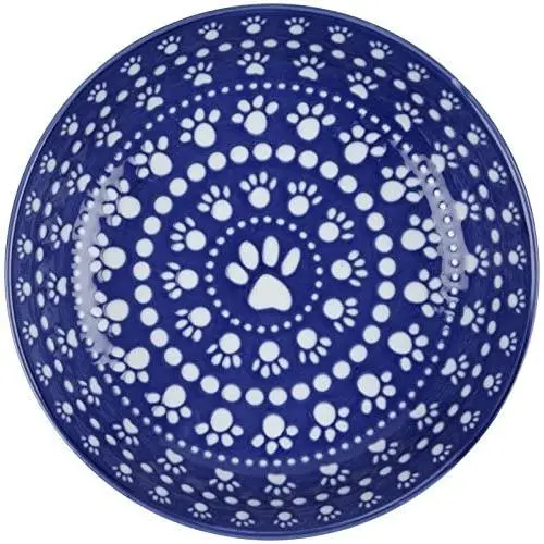 ORE Originals Bowl Ceramic Bandana Blue Shallow, 1 EA