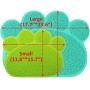 JOYJULY PVC Pet Dog Cat Puppy Kitten Dish Bowl Food Water Placemat Mat Paw Shape