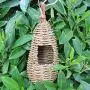 Rhfemd Hanging Birdhouse Natural Fiber Finch Bird Nest Hut Outdoor Cage Shelter Hideaway Rhfemd Hanging Birdhouse Natural Fiber Finch Bird Nest Hut Outdoor Cage Shelter Hideaway